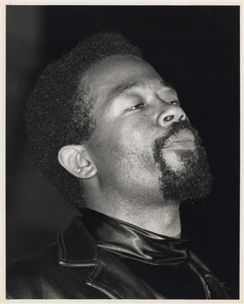 (BLACK PANTHERS) Group of 18 photographs depicting members of the Black Panther Party, including Eldridge Cleaver, with Free Huey pro
